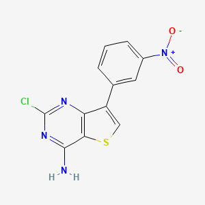 2-Chloro-7-(3-nitrophenyl)thieno[3,2-d]pyrimidin-4-amine