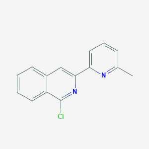 molecular formula C15H11ClN2 B8339266 1-Chloro-3-(6-methyl-2-pyridyl)isoquinoline 