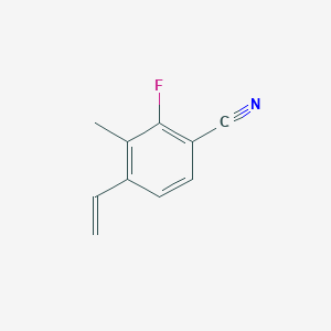 molecular formula C10H8FN B8339279 4-Ethenyl-2-fluoro-3-methylbenzonitrile 