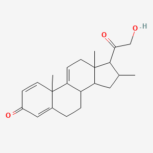 molecular formula C22H28O3 B8339280 21-Hydroxy-16a-methylpregna-1,4,9(11)-triene-3,20-dione 
