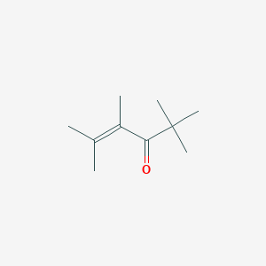 molecular formula C10H18O B8339311 2,2,4,5-Tetramethyl-4-hexen-3-one CAS No. 17325-92-7