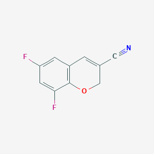 molecular formula C10H5F2NO B8339341 6,8-difluoro-2H-chromene-3-carbonitrile 