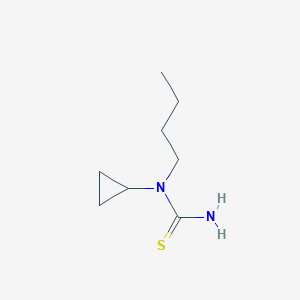 molecular formula C8H16N2S B8339357 N-cyclopropyl-N-butyl thiourea 