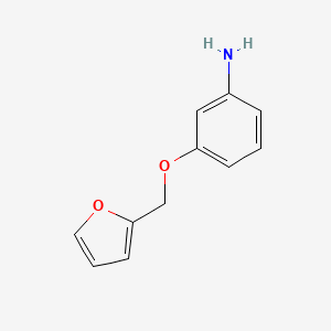 molecular formula C11H11NO2 B8339381 3-(Furan-2-ylmethoxy)aniline 