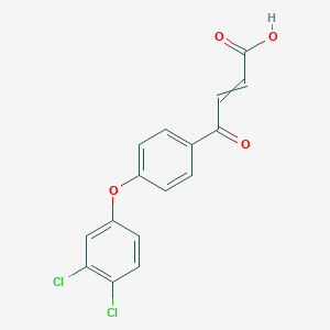 molecular formula C16H10Cl2O4 B8339412 4-[4-(3,4-Dichlorophenoxy)phenyl]-4-oxobut-2-enoic acid CAS No. 88112-95-2