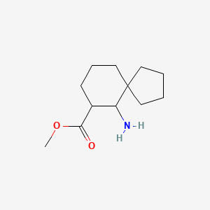 molecular formula C12H21NO2 B8339438 Methyl 6-aminospiro[4.5]decane-7-carboxylate 