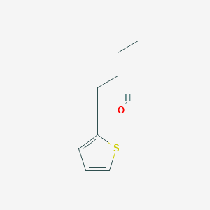 molecular formula C10H16OS B8339446 2-(2-Thienyl)-2-hexanol 
