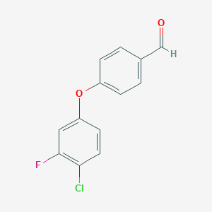 molecular formula C13H8ClFO2 B8339452 4-(4-Chloro-3-fluorophenoxy)benzaldehyde 