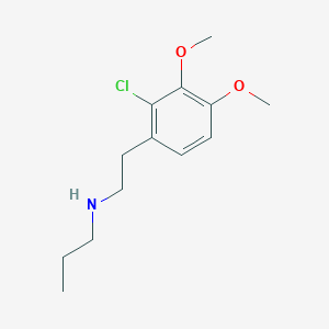 molecular formula C13H20ClNO2 B8339516 N-(n-propyl)-2-chloro-3,4-dimethoxyphenethylamine 