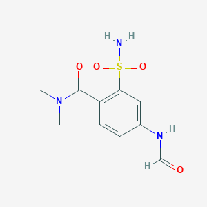 4-formamido-N,N-dimethyl-2-sulfamoylbenzamide