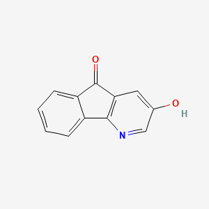 molecular formula C12H7NO2 B8339538 3-Hydroxy-indeno[1,2-b]pyridin-5-one 