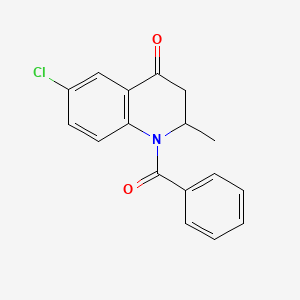 1-benzoyl-6-chloro-2-methyl-2,3-dihydro-1H-quinolin-4-one