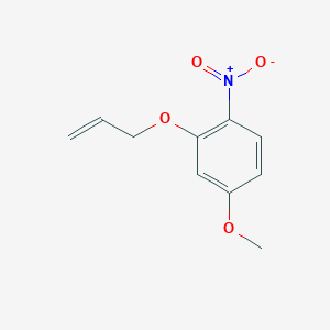 molecular formula C10H11NO4 B8339556 2-Allyloxy-4-methoxynitrobenzene 
