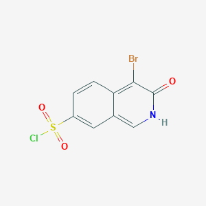 4-Bromo-3-hydroxyisoquinoline-7-sulfonyl chloride