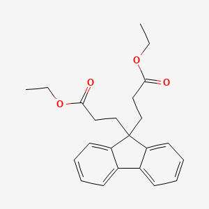molecular formula C23H26O4 B8339615 9,9-Fluorenedipropionic acid, diethyl ester CAS No. 27292-19-9