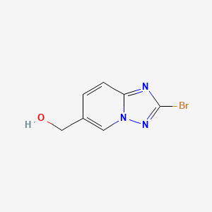 molecular formula C7H6BrN3O B8339628 (2-Bromo-[1,2,4]triazolo[1,5-a]pyridin-6-yl)methanol 