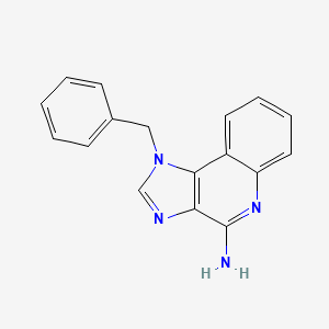 molecular formula C17H14N4 B8339639 1-benzyl-1H-imidazo[4,5-c]quinolin-4-amine 