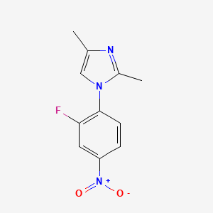 1-(2-fluoro-4-nitrophenyl)-2,4-dimethyl-1H-imidazole