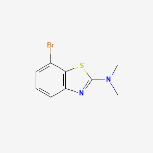 molecular formula C9H9BrN2S B8339698 7-bromo-N,N-dimethyl-1,3-benzothiazol-2-amine 