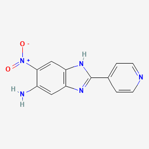 2-(4-Pyridyl)-5-amino-6-nitrobenzimidazole