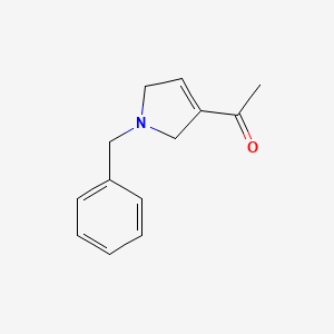 molecular formula C13H15NO B8339736 (1-Benzyl-2,5-dihydro-1H-pyrrol-3-yl)-ethanone 