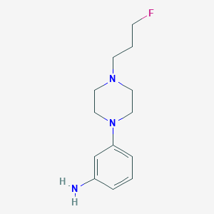 molecular formula C13H20FN3 B8339742 3-[4-(3-Fluoro-propyl)-piperazin-1-yl]-phenylamine 