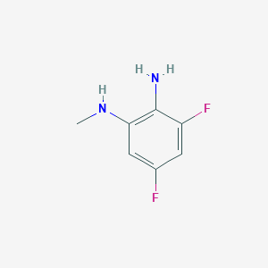 molecular formula C7H8F2N2 B8339769 3,5-difluoro-N1-methylbenzene-1,2-diamine 
