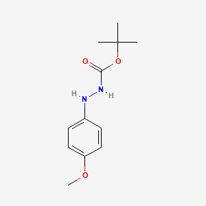 molecular formula C12H18N2O3 B8339770 3-(4-Methoxyphenyl)carbazic acid tert-butyl ester 