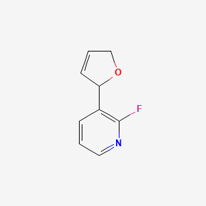 molecular formula C9H8FNO B8339788 3-(2,5-Dihydrofuran-2-yl)-2-fluoropyridine 
