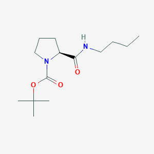 molecular formula C14H26N2O3 B8339838 N-(tert-butoxycarbonyl)-L-proline n-butylamide 