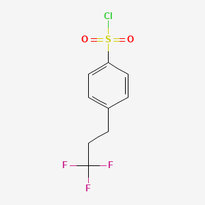 molecular formula C9H8ClF3O2S B8339917 4-(3,3,3-Trifluoropropyl)-benzenesulfonyl chloride 