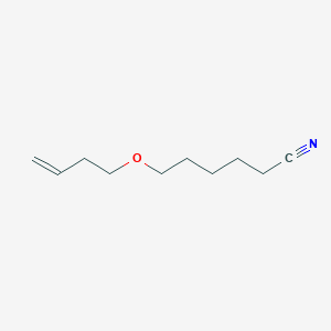 molecular formula C10H17NO B8339925 6-(But-3-en-1-yloxy)hexanenitrile 