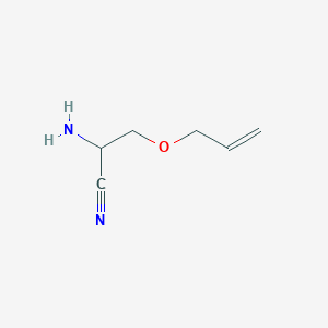 molecular formula C6H10N2O B8339930 3-Allyloxy-2-aminopropionitrile 