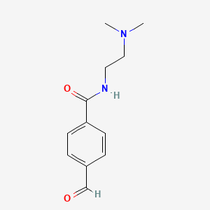 molecular formula C12H16N2O2 B8340013 N-[2-(dimethylamino)ethyl]-4-formylbenzamide CAS No. 58287-79-9