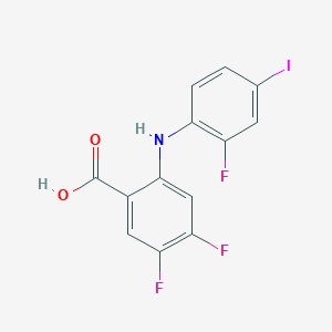 4,5-Difluoro-2-[(2-fluoro-4-iodophenyl)amino]benzoic acid
