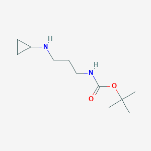 molecular formula C11H22N2O2 B8340121 (3-Cyclopropylamino-propyl)-carbamic acid tert-butyl ester 