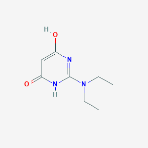 molecular formula C8H13N3O2 B8340138 2-Diethylamino-4,6-dihydroxy-pyrimidine 