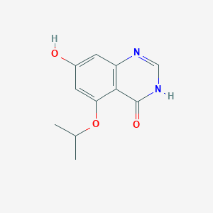 molecular formula C11H12N2O3 B8340171 7-hydroxy-5-isopropoxyquinazolin-4(3H)-one 