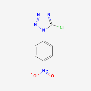 molecular formula C7H4ClN5O2 B8340209 5-Chloro-1-(4-nitro-phenyl)-1H-tetrazole 