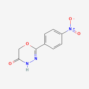 2-p-nitrophenyl-4H,6H-1,3,4-oxadiazin-5-one