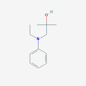 molecular formula C12H19NO B8340276 N-ethyl-N-(2-hydroxyisobutyl)aniline 