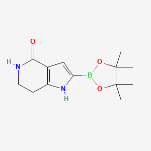 2-(4,4,5,5-Tetramethyl-1,3,2-dioxaborolan-2-YL)-1,5,6,7-tetrahydro-4H-pyrrolo[3,2-C]pyridin-4-one