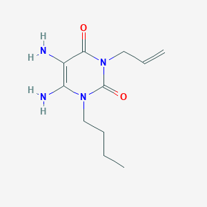molecular formula C11H18N4O2 B8340344 3-allyl-5,6-diamino-1-butyl-1H-pyrimidine-2,4-dione 