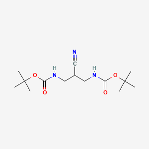 tert-butyl N-[3-(tert-butoxycarbonylamino)-2-cyano-propyl]carbamate