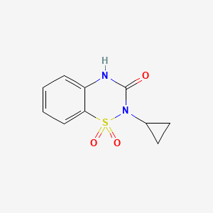 2H-1,2,4-Benzothiadiazin-3(4H)-one, 2-cyclopropyl-, 1,1-dioxide