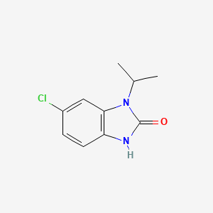molecular formula C10H11ClN2O B8340492 6-chloro-1-isopropyl-1,3-dihydro-2H-benzimidazol-2-one 