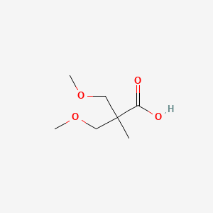 molecular formula C7H14O4 B8340513 2,2-Bis(methoxymethyl)propanoic acid 