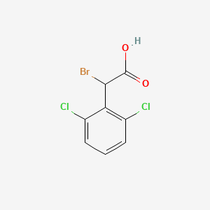 molecular formula C8H5BrCl2O2 B8340544 2-(2,6-Dichlorophenyl)-2-bromo-acetic acid 