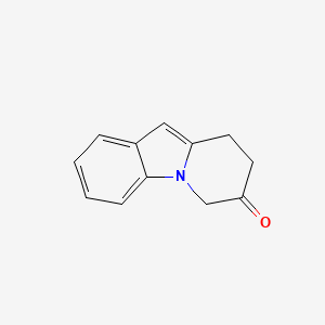 molecular formula C12H11NO B8340565 8,9-dihydropyrido[1,2-a]indol-7(6H)-one 