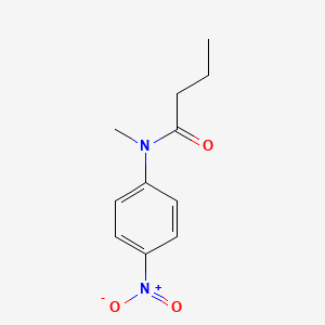 molecular formula C11H14N2O3 B8340638 N-Methyl-N-(4-nitrophenyl)butyramide 